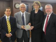 Brown University’s President Dr. Christina Paxson and Vice President Mr. Ronald Margolin
